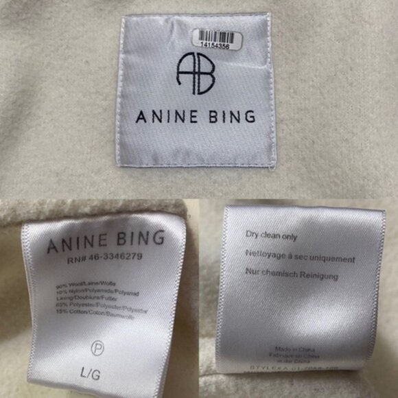 Anine Bing Jaden Jacket Women Size Large - Picture 12 of 12